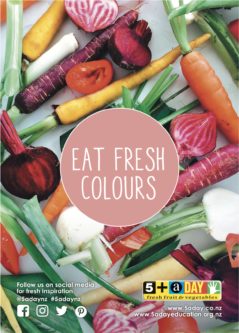 Poster A4 Eat Fresh Colours Baby Vegetables