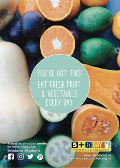 Poster A4 Eat Fresh Fruit And Veg Every Day