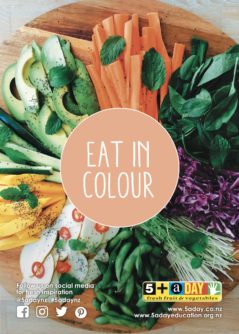 Poster A4 Eat In Colour Platter