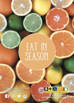 Poster A4 Eat In Season Citrus