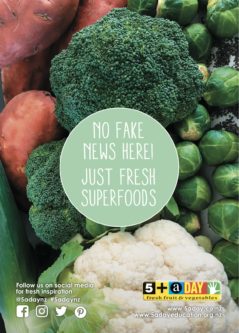 Poster A4 No Fake News Vegetables