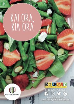 5 A Day Te Reo A4 Poster Kai Ora Salad