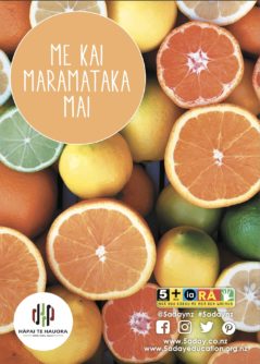 5 A Day Te Reo A4 Poster Maramataka Citrus