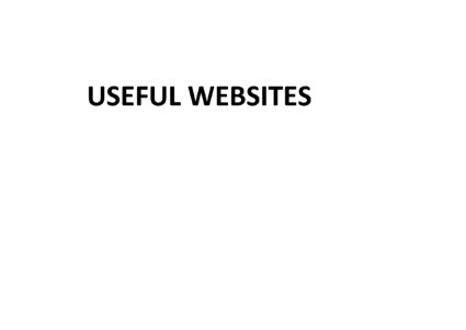 Useful Websites Title
